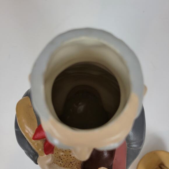 Vintage‎ Hand Painted Alberta's Ceramic Italian Man Wine Liquor Decanter 12" - Picture 3 of 15